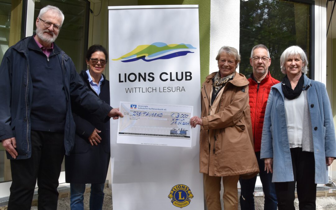 Spendenübergabe vom Lions Club Wittlich Lesura