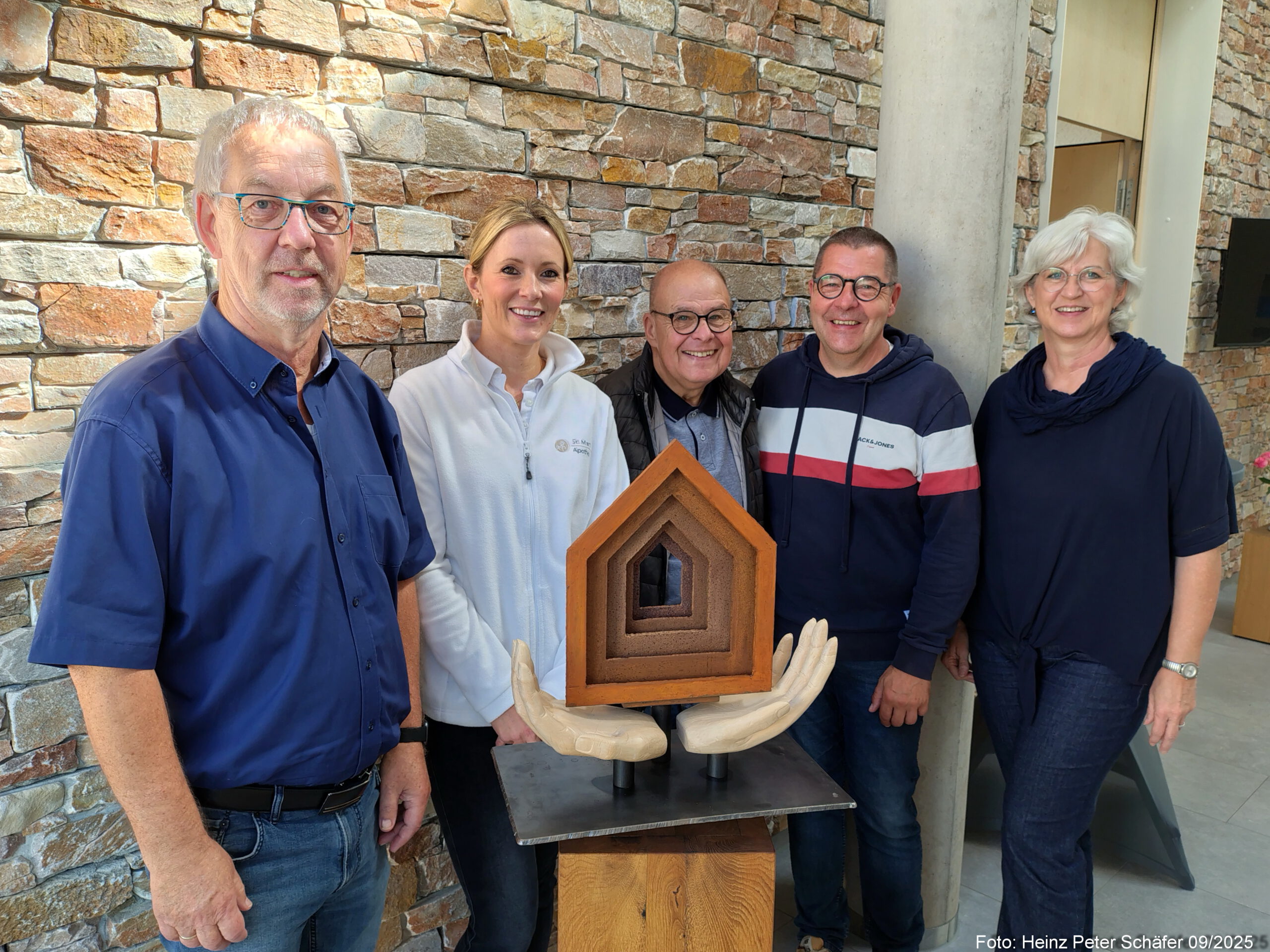 v.l.n.r.: Heinz Peter Schäfer, Vera van der Vorst, Edgar Heckel, Michael Aurich, Cordula Bielemeier